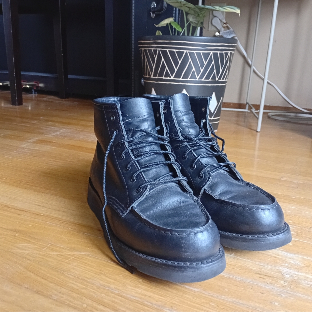 Red Wing Shoes Black Leather Men's Boots